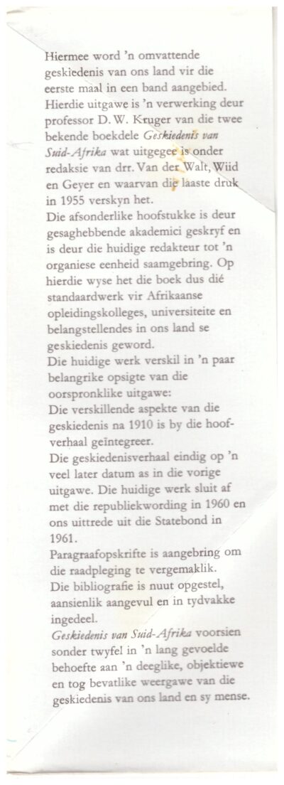 Geskiedenis van Suid - Afrika