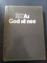 As God Sê Nee - front cover