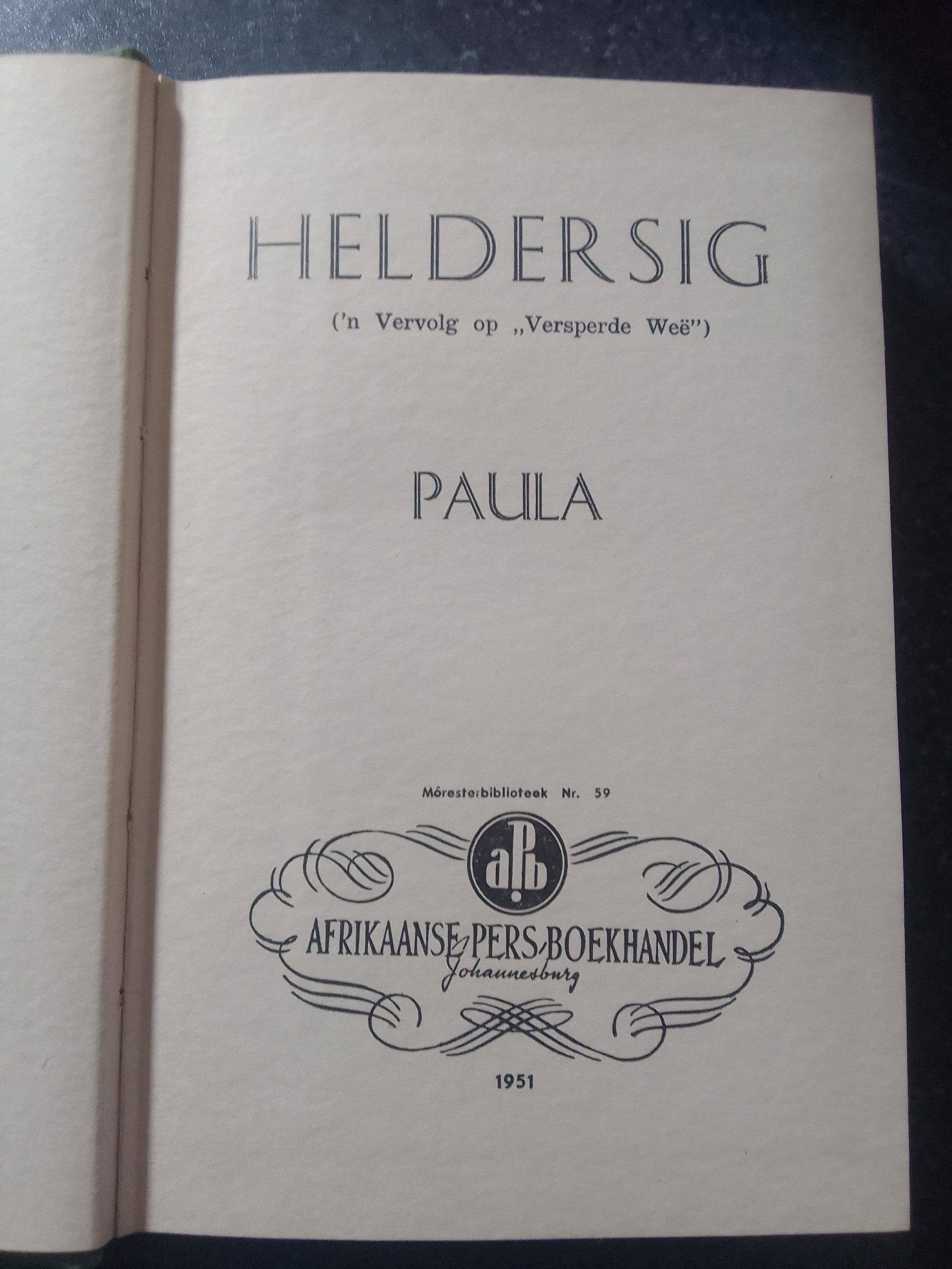 Heldersig - title page