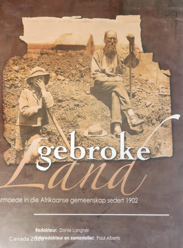 Voorblad van Gebroke Land deur Danie Langner en Paul Alberts, hardeband met stofomslag, 2009
