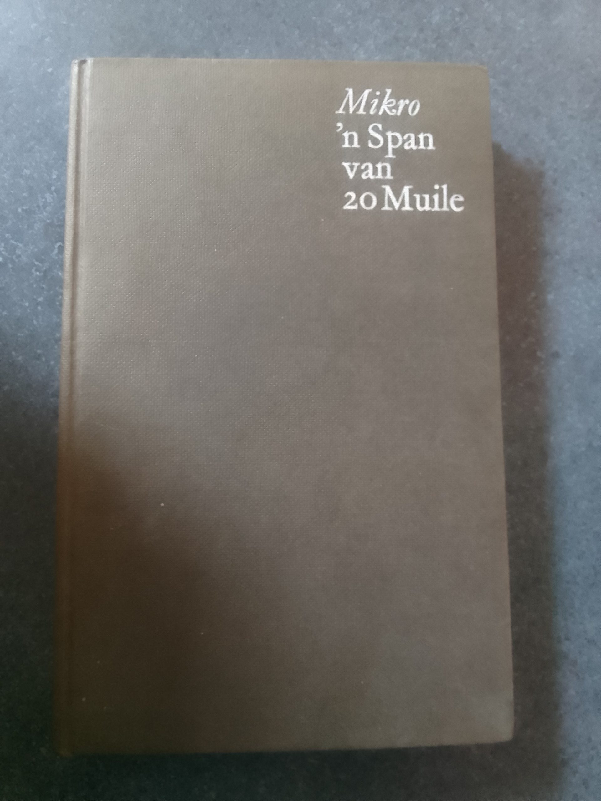 Mikro 'n Span van 20 Muile - front cover