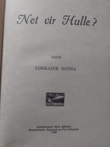 Net vir Hulle? – foto van hierdie eksemplaar