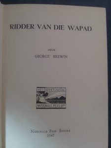 Ridder van die Wapad – foto van hierdie eksemplaar