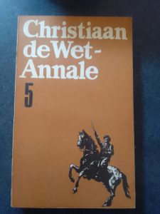 Christiaan de Wet-Annale 5 – voorblad van hierdie eksemplaar